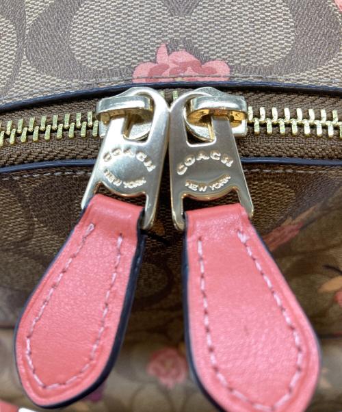 COACH（コーチ）COACH (コーチ) リュック ベージュ×ピンクの古着・服飾アイテム