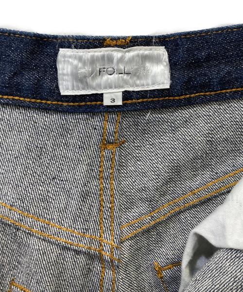 UNFOLLOW（アンフォロー）UNFOLLOW (アンフォロー) デニムパンツ インディゴ サイズ:Ｌの古着・服飾アイテム