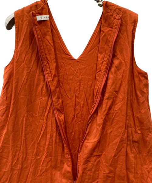 MARIHA（マリハ）MARIHA (マリハ) ノースリーブワンピース オレンジ サイズ:36の古着・服飾アイテム