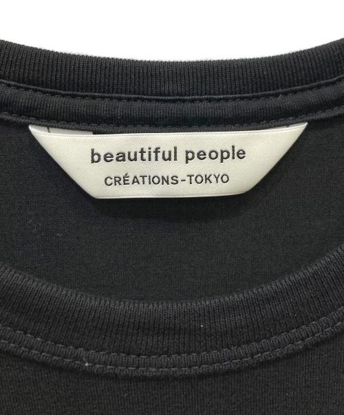 beautiful people（ビューティフルピープル）beautiful people (ビューティフルピープル) 半袖ワンピース ブラック サイズ:36の古着・服飾アイテム