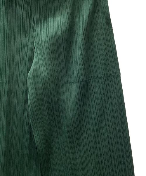 PLEATS PLEASE（プリーツプリーズ）PLEATS PLEASE (プリーツプリーズ) パンツ グリーン サイズ:Sの古着・服飾アイテム