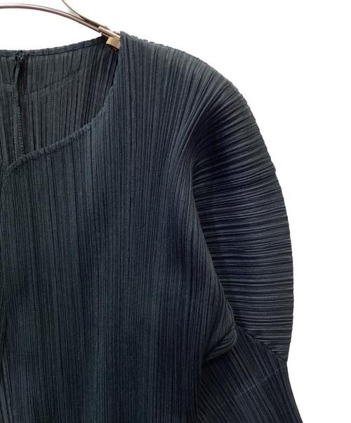 PLEATS PLEASE（プリーツプリーズ）PLEATS PLEASE (プリーツプリーズ) プリーツカーディガン ダークグリーン サイズ:34の古着・服飾アイテム