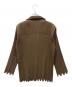 ISSEY MIYAKE (イッセイミヤケ) カットワークプリーツジャケット ブラウン サイズ:2：20000円