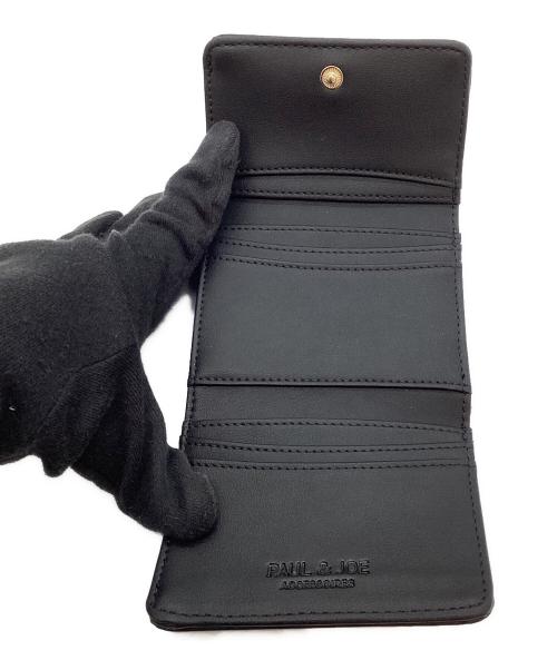 PAUL & JOE（ポール アンド ジョー）PAUL & JOE (ポール アンド ジョー) 3つ折り財布 ブラック 未使用品の古着・服飾アイテム