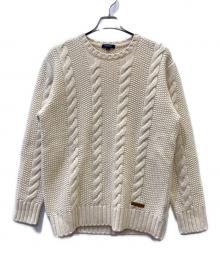 BURBERRY LONDON（バーバリーロンドン）の古着「ローゲージニット」｜アイボリー