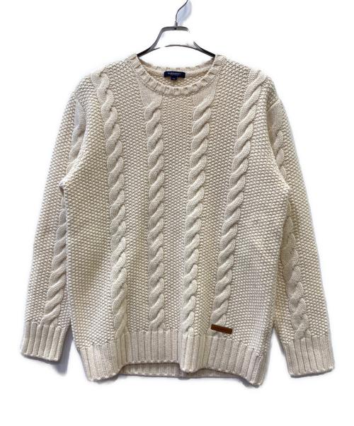 BURBERRY LONDON（バーバリーロンドン）BURBERRY LONDON (バーバリーロンドン) ローゲージニット アイボリー サイズ:LLの古着・服飾アイテム