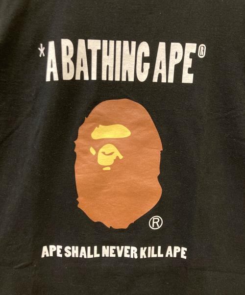 A BATHING APE（アベイシングエイプ）A BATHING APE (アベイシングエイプ) 半袖カットソー ブラック サイズ:SIZE XLの古着・服飾アイテム