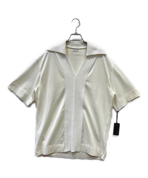 COLUMN（コラム）COLUMN (コラム) 半袖ニット ホワイト サイズ:SIZE Freeの古着・服飾アイテム