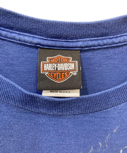 HARLEY-DAVIDSON（ハーレーダビッドソン）HARLEY-DAVIDSON (ハーレーダビッドソン) 半袖カットソー ブルー サイズ:XLの古着・服飾アイテム