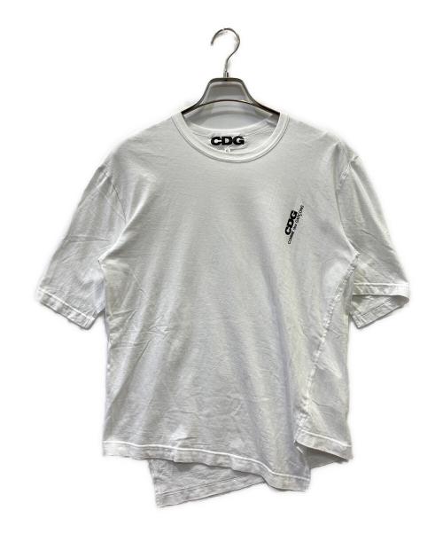 CDG（シーディージー）CDG (シーディージー) デザインTシャツ ホワイト サイズ:XLの古着・服飾アイテム