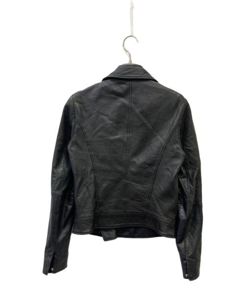 massimo Dutti（マッシモドゥッティ）massimo Dutti (マッシモドゥッティ) レザーライダースジャケット ブラック サイズ:XSの古着・服飾アイテム