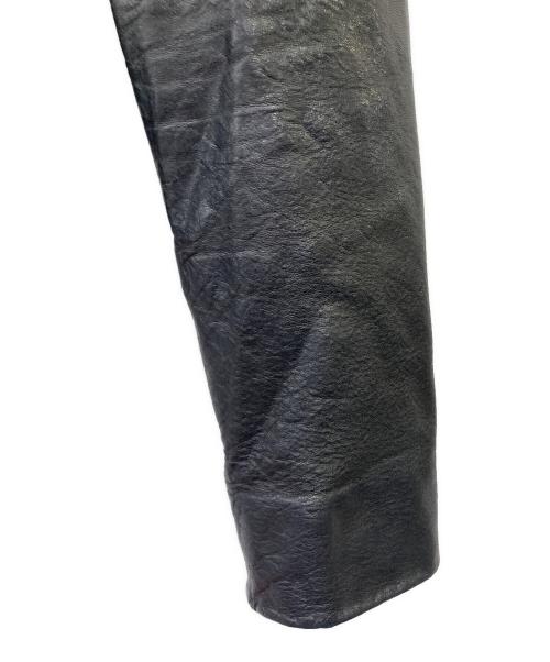 massimo Dutti（マッシモドゥッティ）massimo Dutti (マッシモドゥッティ) レザーライダースジャケット ブラック サイズ:XSの古着・服飾アイテム