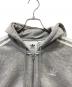 adidas (アディダス) ジップパーカー ライトグレー サイズ:Ｍ：3000円