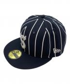 New Era×SUPREMEニューエラ×シュプリーム）の古着「Devil S Logo CAP」｜ネイビー×ホワイト