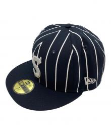 New Era×SUPREME（ニューエラ×シュプリーム）の古着「Devil S Logo CAP」｜ネイビー×ホワイト