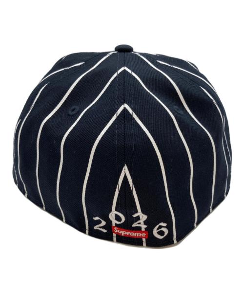 New Era（ニューエラ）New Era (ニューエラ) Supreme (シュプリーム) Devil S Logo CAP ネイビー×ホワイト サイズ:58.7㎝ 未使用品の古着・服飾アイテム