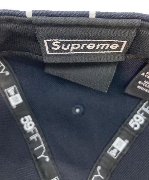 New Era（ニューエラ）New Era (ニューエラ) Supreme (シュプリーム) Devil S Logo CAP ネイビー×ホワイト サイズ:58.7㎝ 未使用品の古着・服飾アイテム