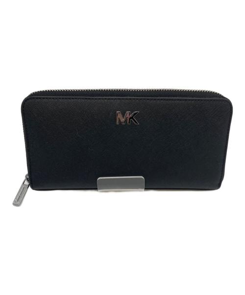 MICHAEL KORS（マイケルコース）MICHAEL KORS (マイケルコース) ラウンドファスナー財布 ブラックの古着・服飾アイテム