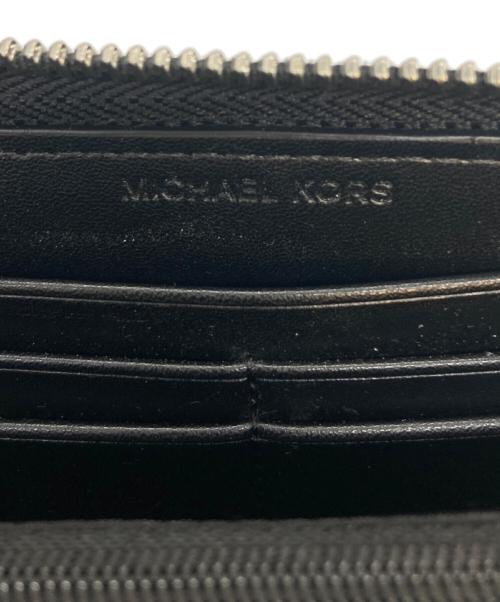 MICHAEL KORS（マイケルコース）MICHAEL KORS (マイケルコース) ラウンドファスナー財布 ブラックの古着・服飾アイテム