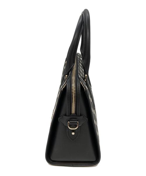 Kate Spade（ケイトスペード）Kate Spade (ケイトスペード) Disney (ディズニー) ハンドバッグ ブラック×ベージュの古着・服飾アイテム