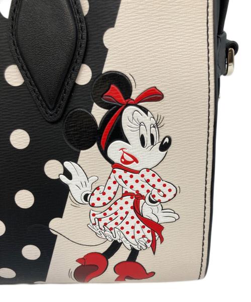 Kate Spade（ケイトスペード）Kate Spade (ケイトスペード) Disney (ディズニー) ハンドバッグ ブラック×ベージュの古着・服飾アイテム