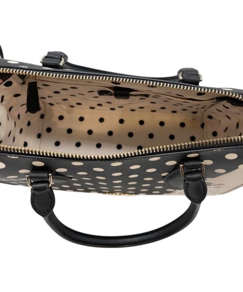Kate Spade（ケイトスペード）Kate Spade (ケイトスペード) Disney (ディズニー) ハンドバッグ ブラック×ベージュの古着・服飾アイテム