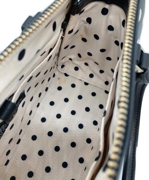 Kate Spade（ケイトスペード）Kate Spade (ケイトスペード) Disney (ディズニー) ハンドバッグ ブラック×ベージュの古着・服飾アイテム