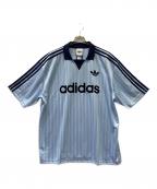adidasアディダス）の古着「半袖カットソー」｜スカイブルー