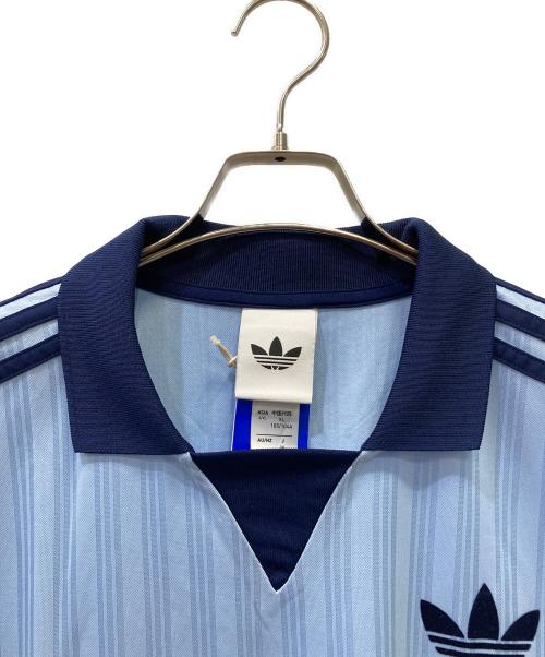 adidas（アディダス）adidas (アディダス) 半袖カットソー スカイブルー サイズ:２XL 未使用品の古着・服飾アイテム