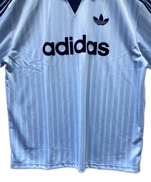 adidas（アディダス）adidas (アディダス) 半袖カットソー スカイブルー サイズ:２XL 未使用品の古着・服飾アイテム