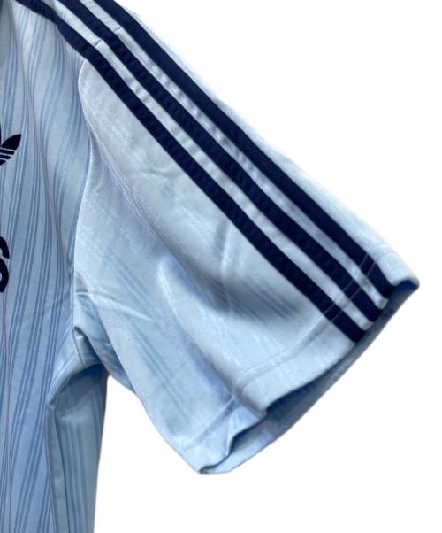 adidas（アディダス）adidas (アディダス) 半袖カットソー スカイブルー サイズ:２XL 未使用品の古着・服飾アイテム