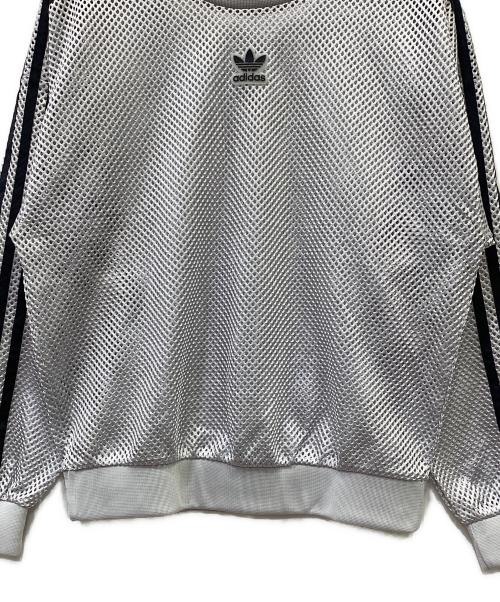 adidas（アディダス）adidas (アディダス) メッシュスウェット ライトグレー サイズ:FREEの古着・服飾アイテム