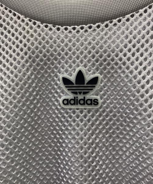 adidas（アディダス）adidas (アディダス) メッシュスウェット ライトグレー サイズ:FREEの古着・服飾アイテム