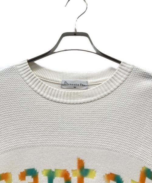 santa fe（サンタフェ）santa fe (サンタフェ) 薄手ニット アイボリー サイズ:SIZE46の古着・服飾アイテム