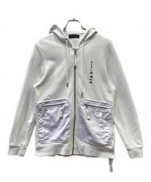 DIESEL Black Gold（ディーゼル ブラック ゴールド）の古着「ジップパーカー」｜ホワイト