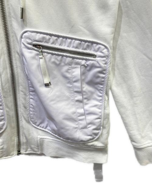 DIESEL Black Gold（ディーゼル ブラック ゴールド）DIESEL BLACK GOLD (ディーゼル ブラック ゴールド) ジップパーカー ホワイト サイズ:SIZE Sの古着・服飾アイテム