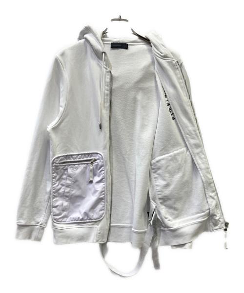 DIESEL Black Gold（ディーゼル ブラック ゴールド）DIESEL BLACK GOLD (ディーゼル ブラック ゴールド) ジップパーカー ホワイト サイズ:SIZE Sの古着・服飾アイテム