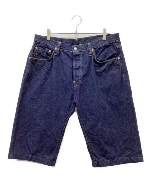 EVISU（エヴィス）EVISU (エヴィス) デニムハーフパンツ インディゴ サイズ:36×35の古着・服飾アイテム