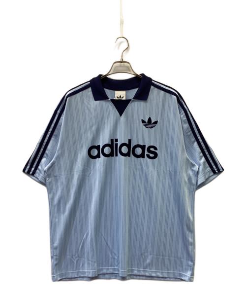 adidas（アディダス）adidas (アディダス) ゲームシャツ スカイブルー サイズ:2XL 未使用品の古着・服飾アイテム
