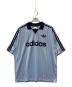 adidas（アディダス）の古着「ゲームシャツ」｜スカイブルー