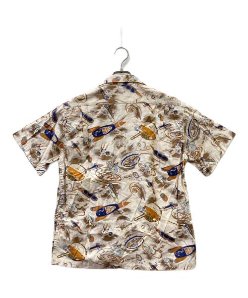 STUDIO D'ARTISAN（ステュディオダルチザン）STUDIO D'ARTISAN (ステュディオダルチザン) アロハシャツ ブラウン サイズ:SIZE Mの古着・服飾アイテム