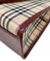 中古・古着 BURBERRY (バーバリー) ハンドバッグ ブラウン×エンジ：30000円