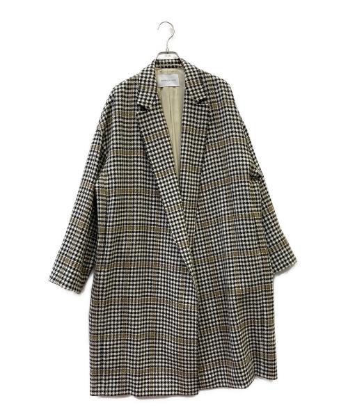 Adam et Rope（アダム エ ロペ）Adam et Rope (アダム エ ロペ) コート ブラック×ベージュ サイズ:Freeの古着・服飾アイテム