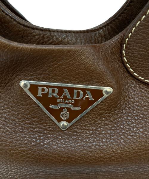 PRADA（プラダ）PRADA (プラダ) ハンドバッグ ブラウンの古着・服飾アイテム