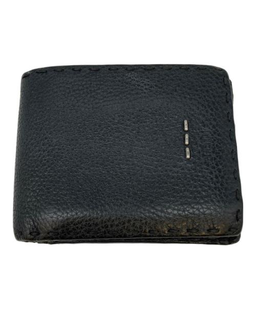 FENDI（フェンディ）FENDI (フェンディ) 2つ折り財布 ブラックの古着・服飾アイテム