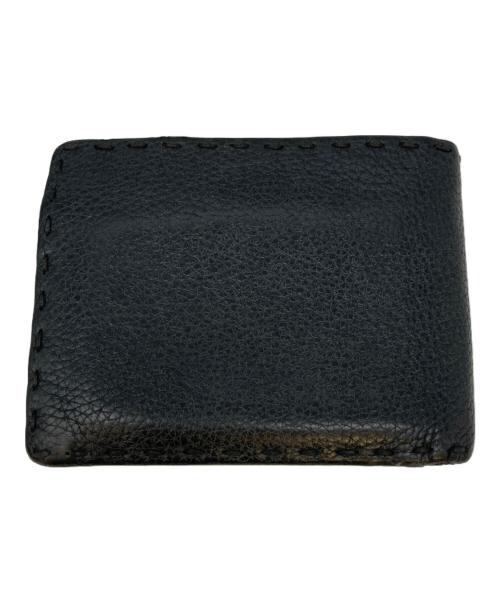 FENDI（フェンディ）FENDI (フェンディ) 2つ折り財布 ブラックの古着・服飾アイテム