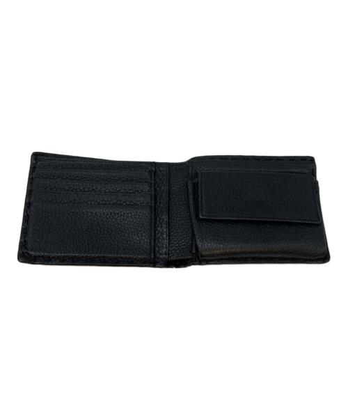 FENDI（フェンディ）FENDI (フェンディ) 2つ折り財布 ブラックの古着・服飾アイテム
