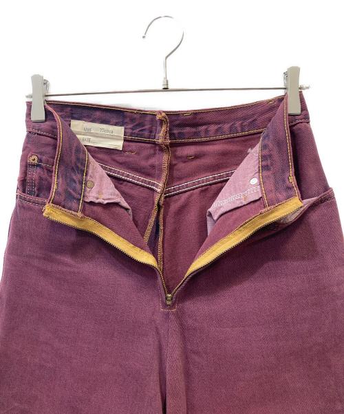 77circa（ナナナナサーカ）77circa (ナナナナサーカ) リメイクデニムパンツ エンジ サイズ:SIZE Freeの古着・服飾アイテム