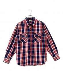 LEVI'S REDTAB（リーバイスレッドタブ）の古着「長袖シャツ」｜ネイビー×レッド