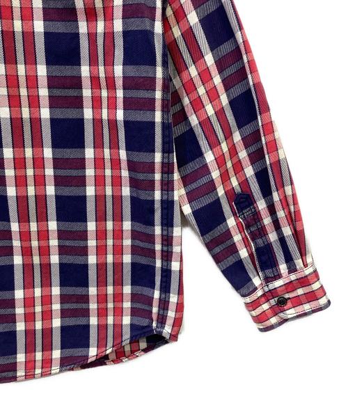 LEVI'S REDTAB（リーバイスレッドタブ）LEVI'S REDTAB (リーバイスレッドタブ) 長袖シャツ ネイビー×レッド サイズ:XLの古着・服飾アイテム